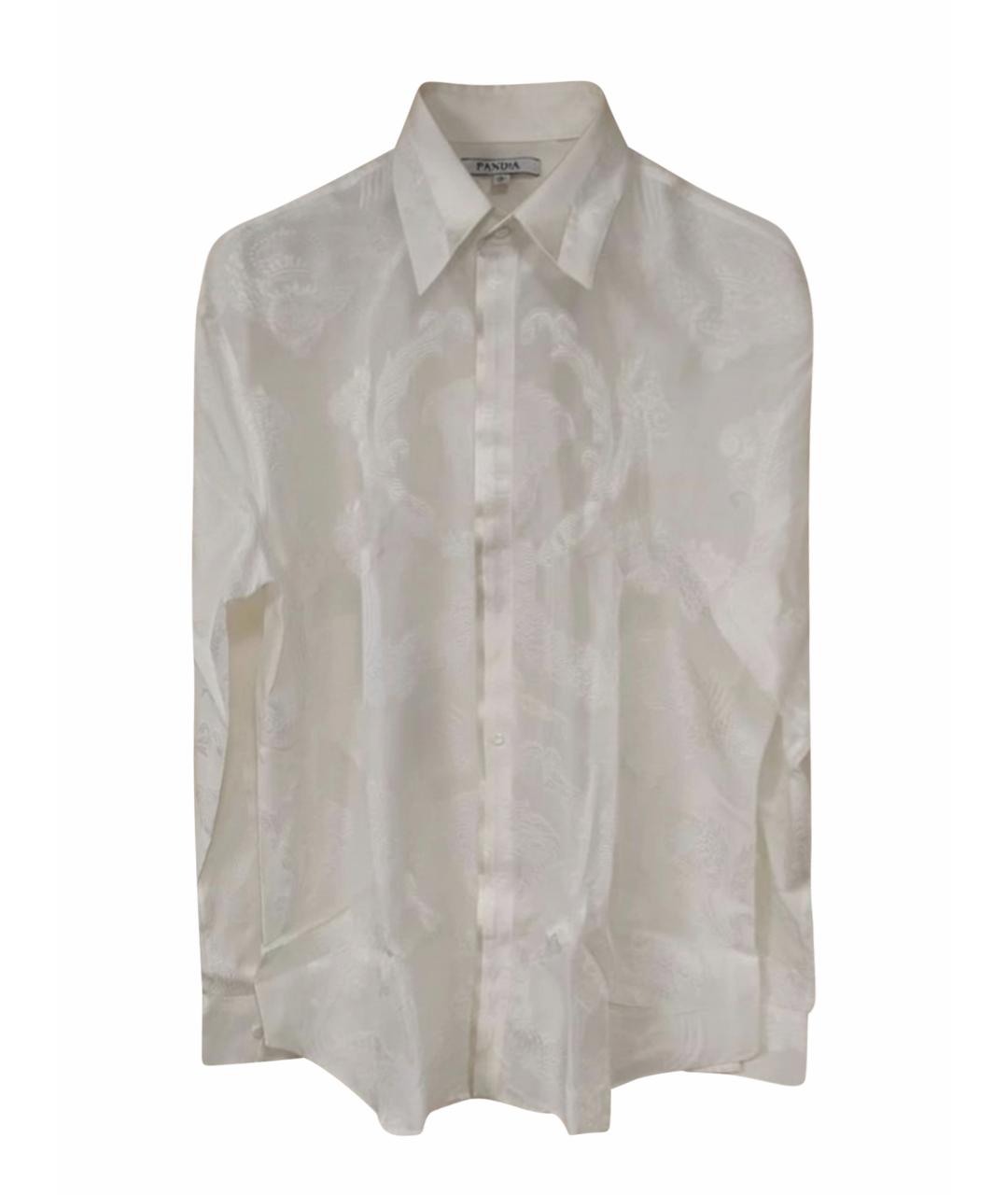 VERSACE Белая хлопковая классическая рубашка, фото 1