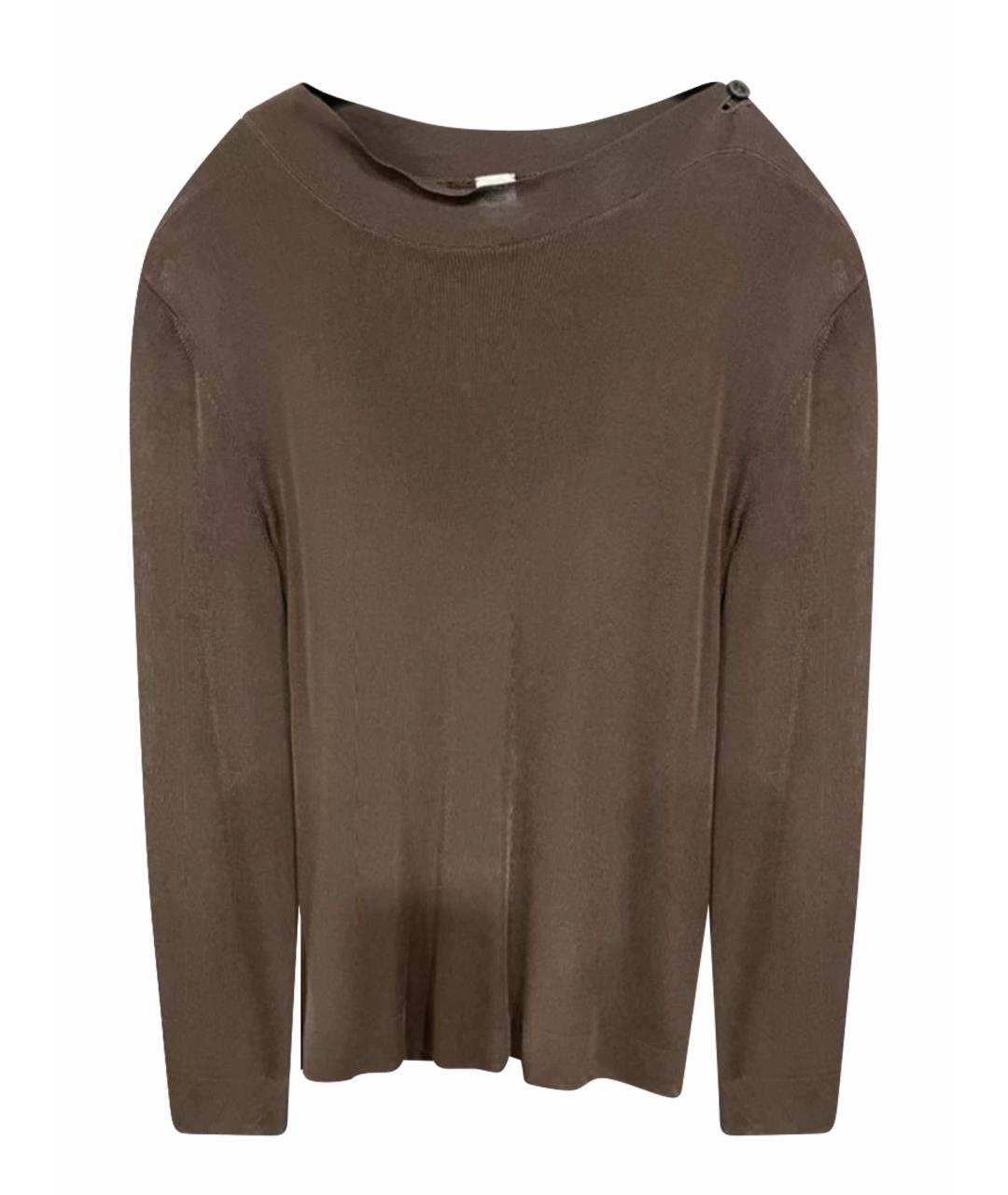 HERMES Коричневый джемпер / свитер, фото 1