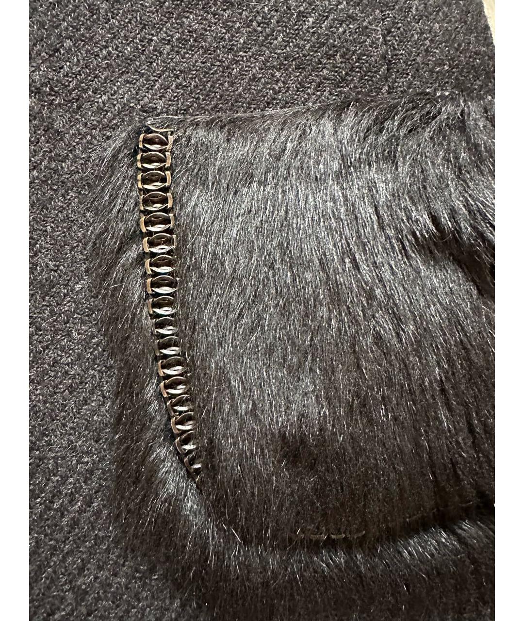 PRADA Антрацитовое шерстяное пальто, фото 4