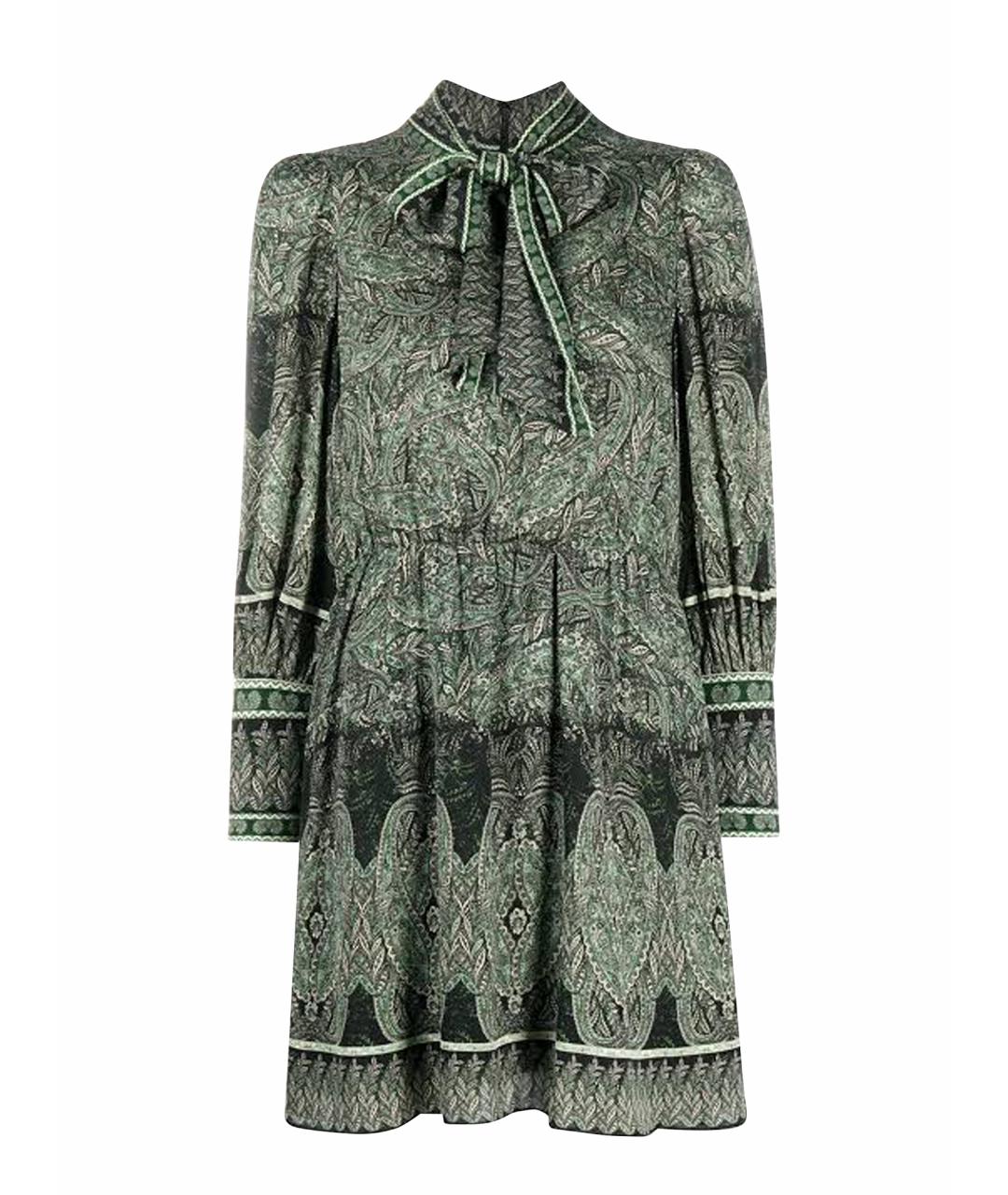 ALICE+OLIVIA Зеленые вискозное коктейльное платье, фото 1