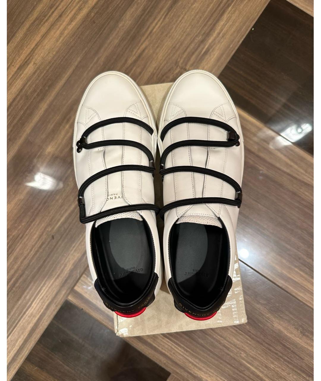 GIVENCHY Белые кожаные слипоны, фото 3