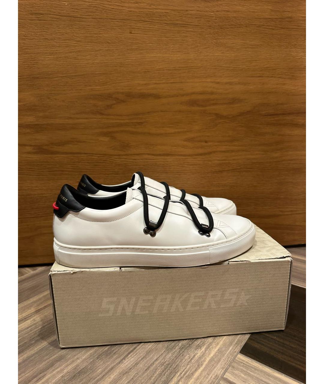 GIVENCHY Белые кожаные слипоны, фото 5