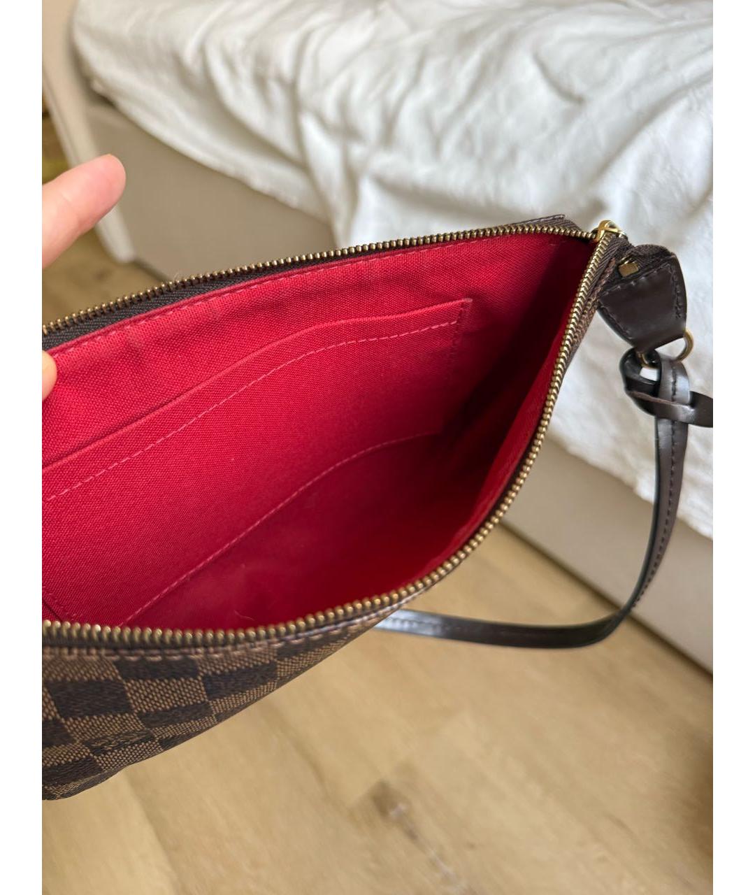 LOUIS VUITTON Коричневая сумка с короткими ручками, фото 4