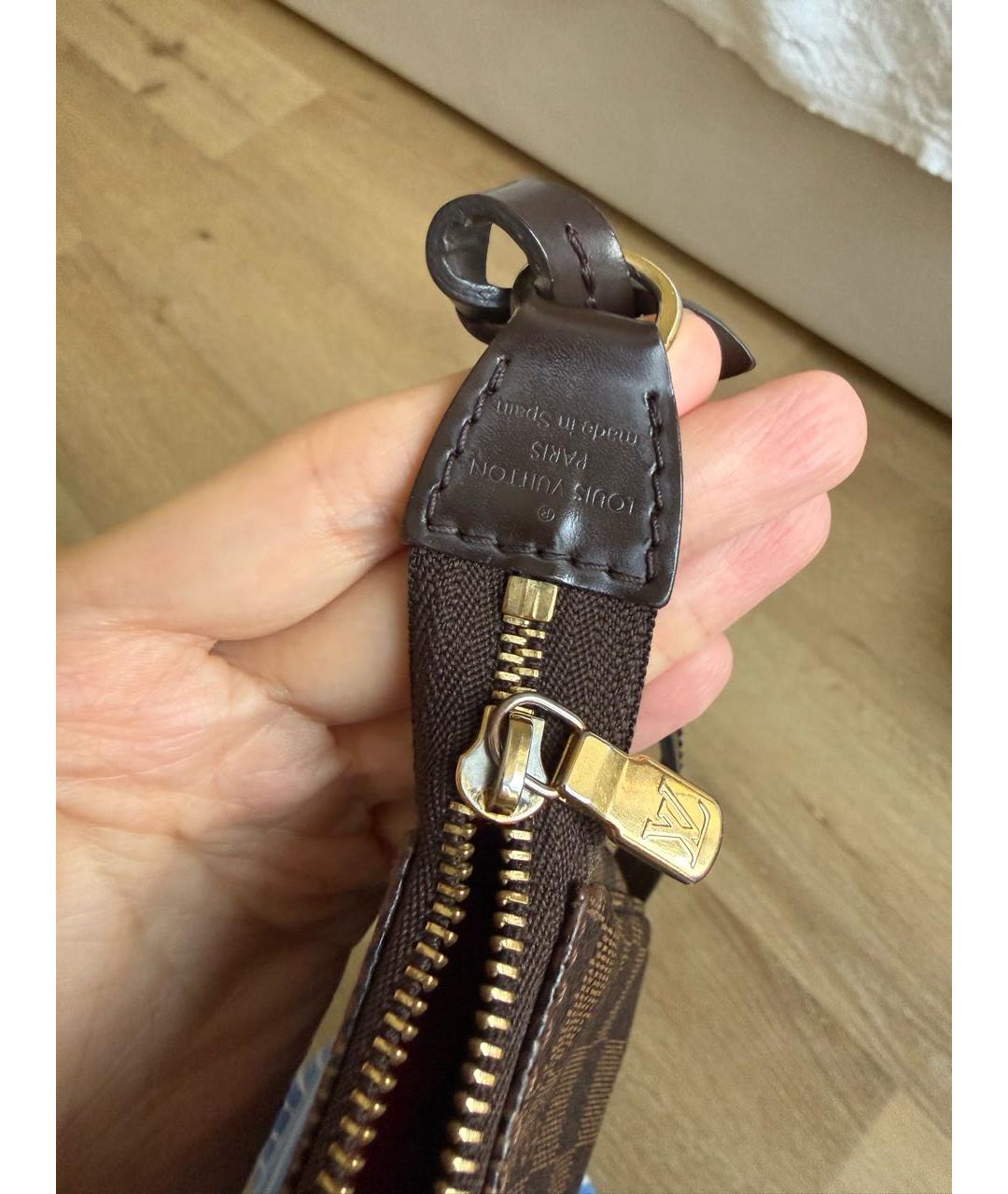 LOUIS VUITTON Коричневая сумка с короткими ручками, фото 7