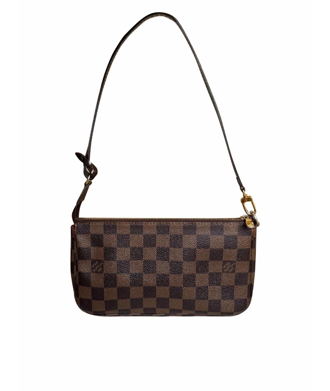 LOUIS VUITTON Коричневая сумка с короткими ручками, фото 1