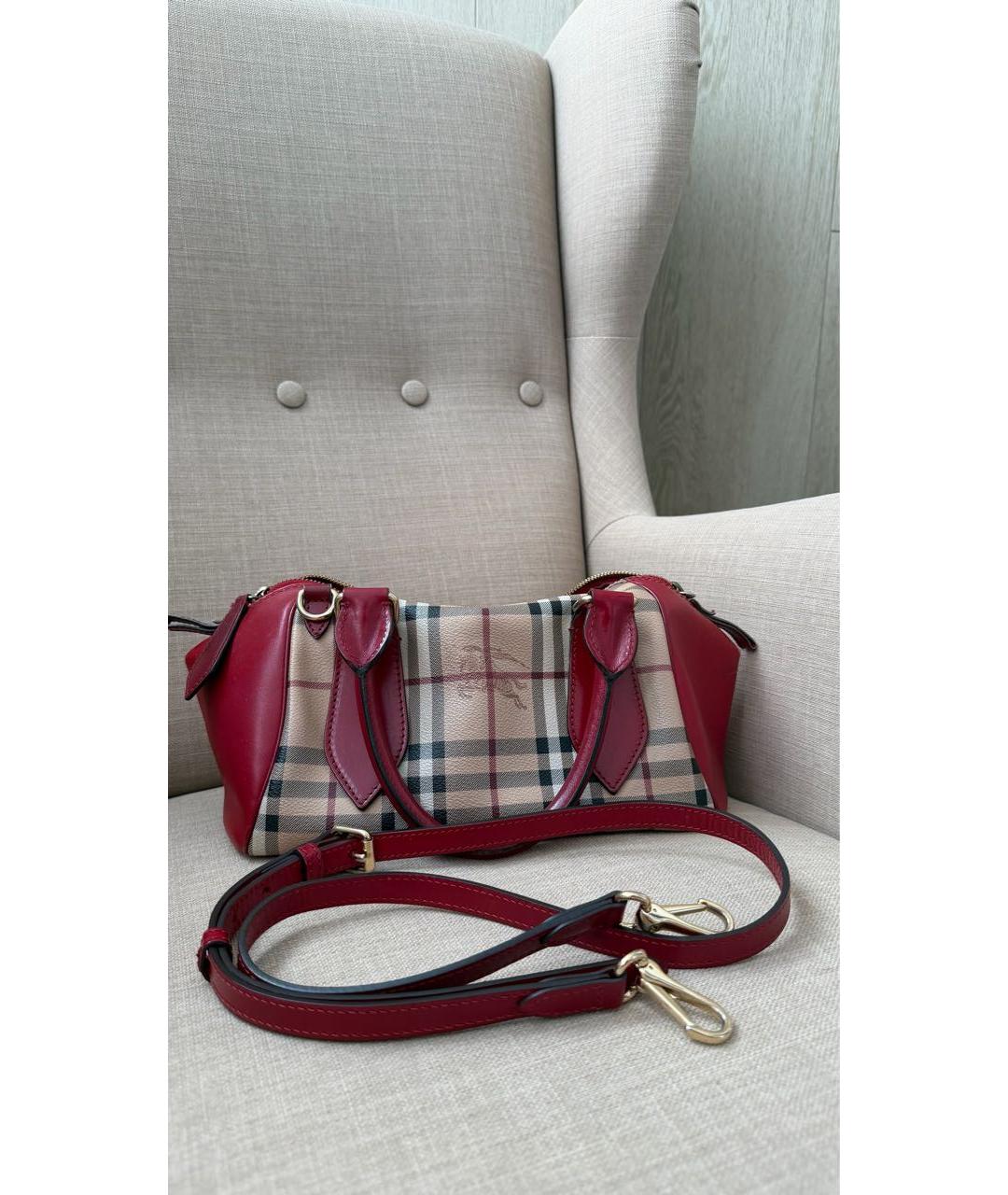 BURBERRY Мульти кожаная сумка с короткими ручками, фото 4