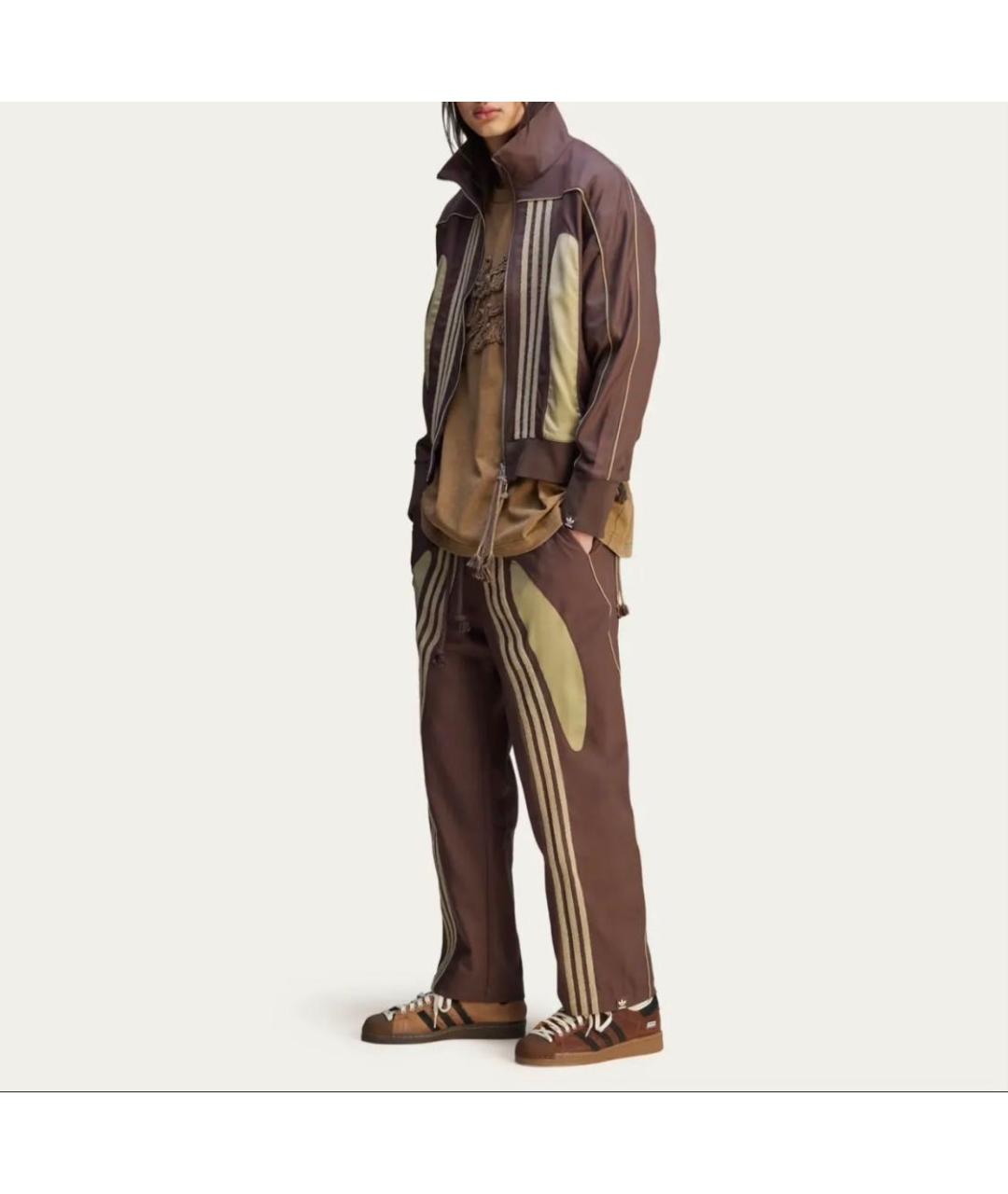 ADIDAS Коричневый полиэстеровый спортивный костюм, фото 6
