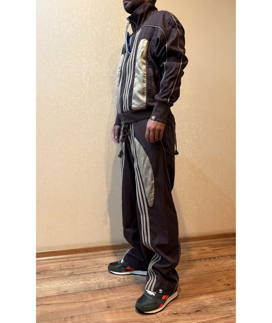 ADIDAS Коричневый полиэстеровый спортивный костюм, фото 5