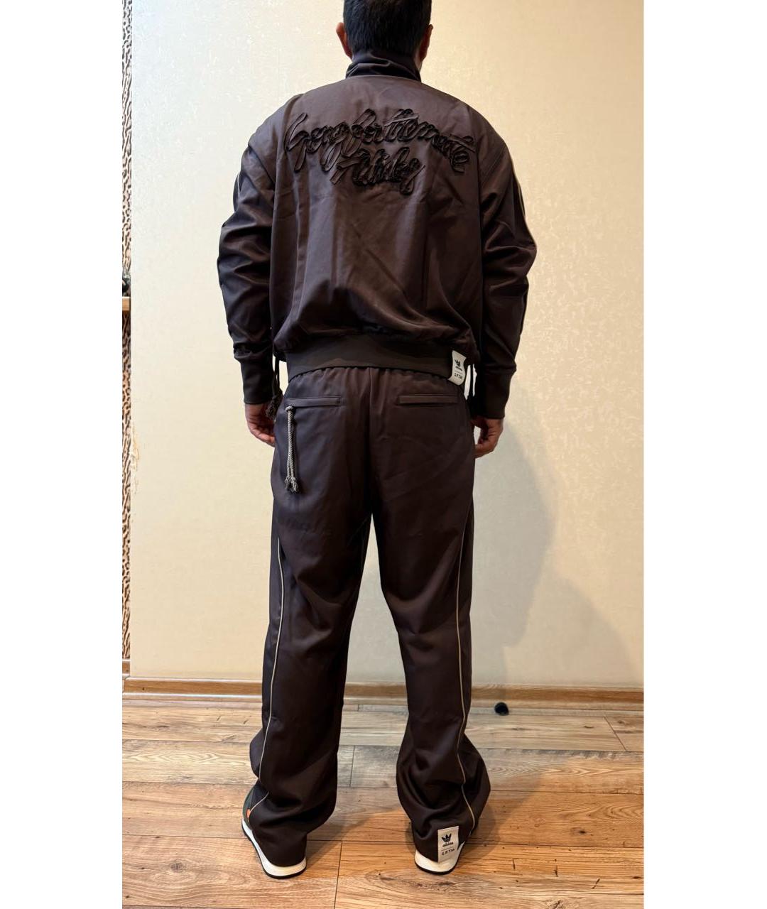 ADIDAS Коричневый полиэстеровый спортивный костюм, фото 2