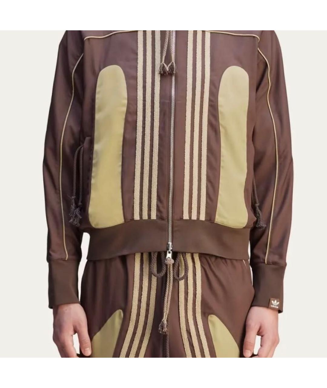 ADIDAS Коричневый полиэстеровый спортивный костюм, фото 3