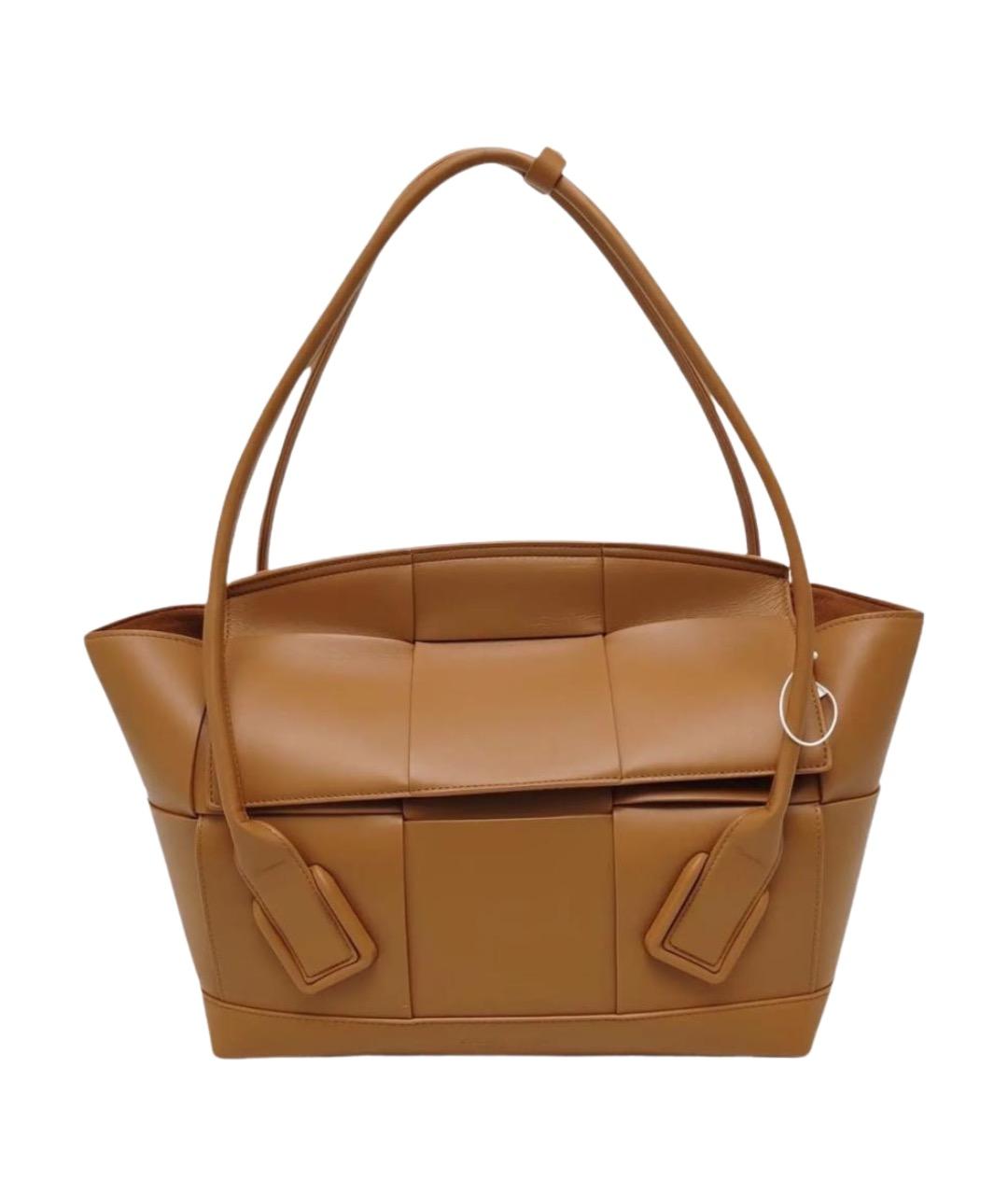 BOTTEGA VENETA Коричневая кожаная сумка тоут, фото 1