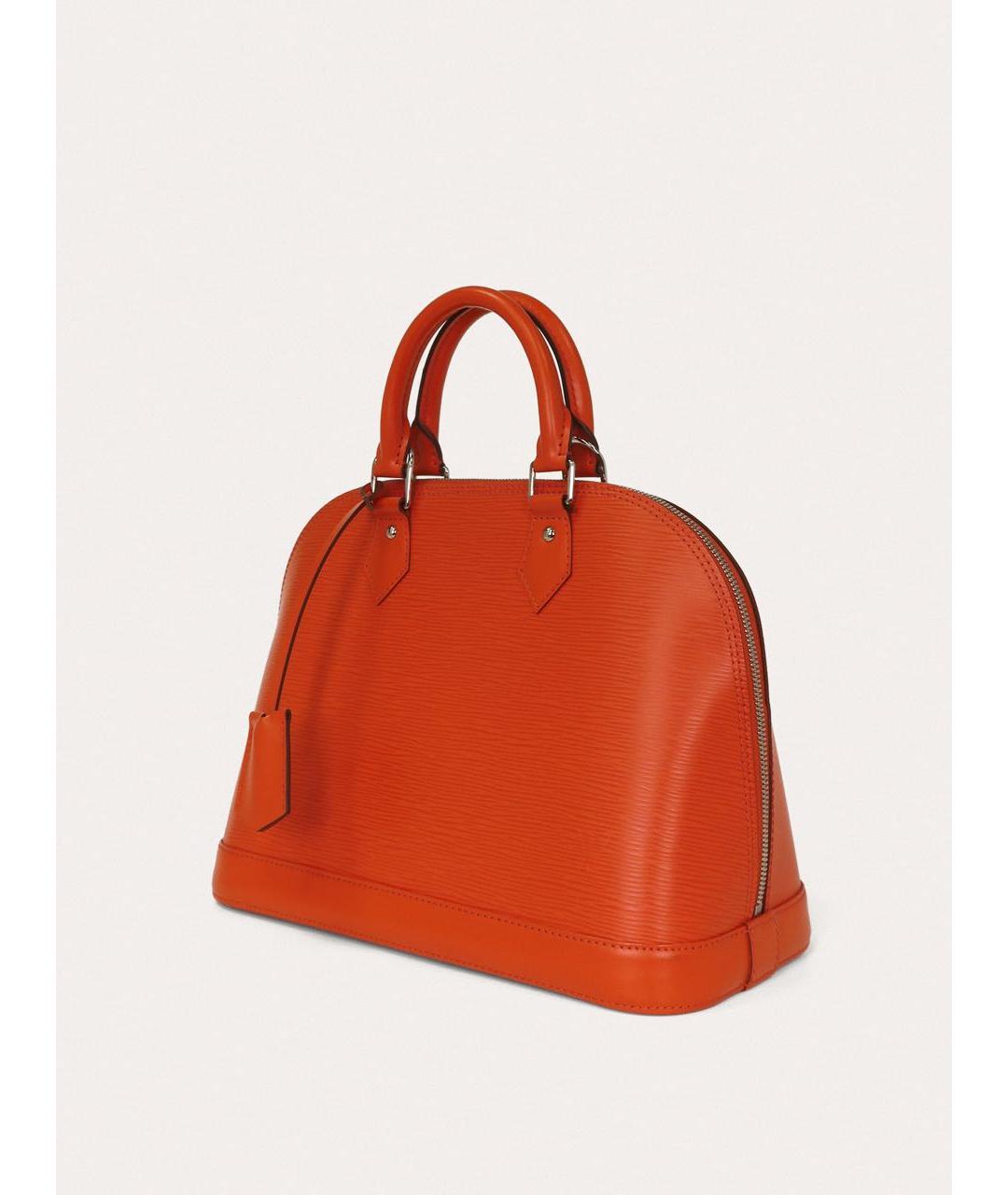 LOUIS VUITTON Коралловая кожаная сумка с короткими ручками, фото 2