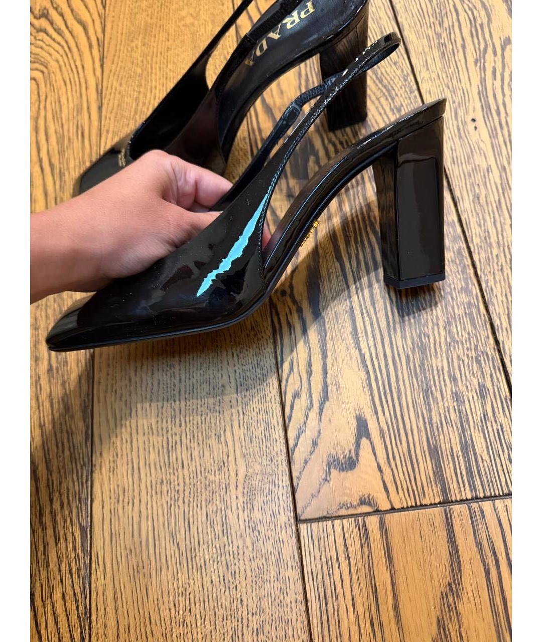 PRADA Черные туфли из лакированной кожи, фото 7