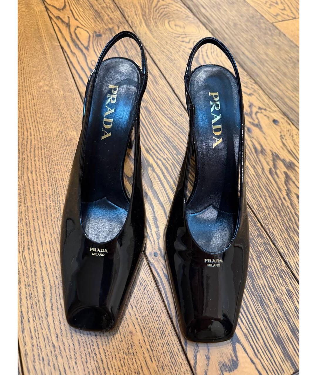 PRADA Черные туфли из лакированной кожи, фото 2