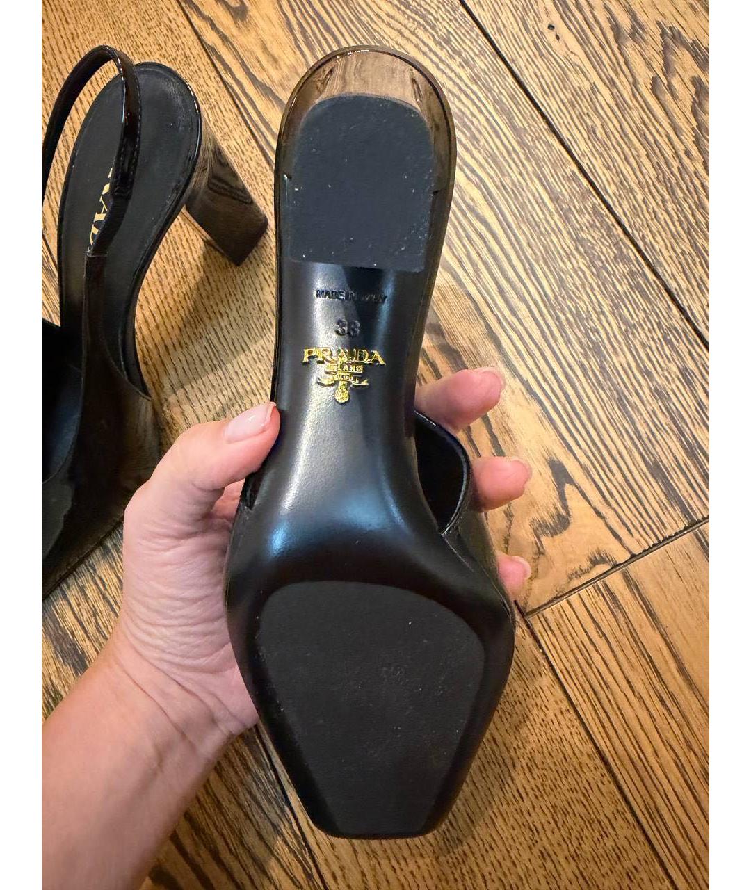 PRADA Черные туфли из лакированной кожи, фото 5