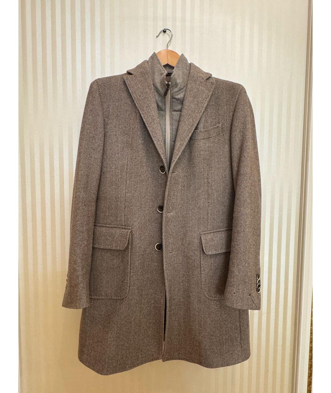 Castello d'Oro Бежевое шерстяное пальто, фото 3