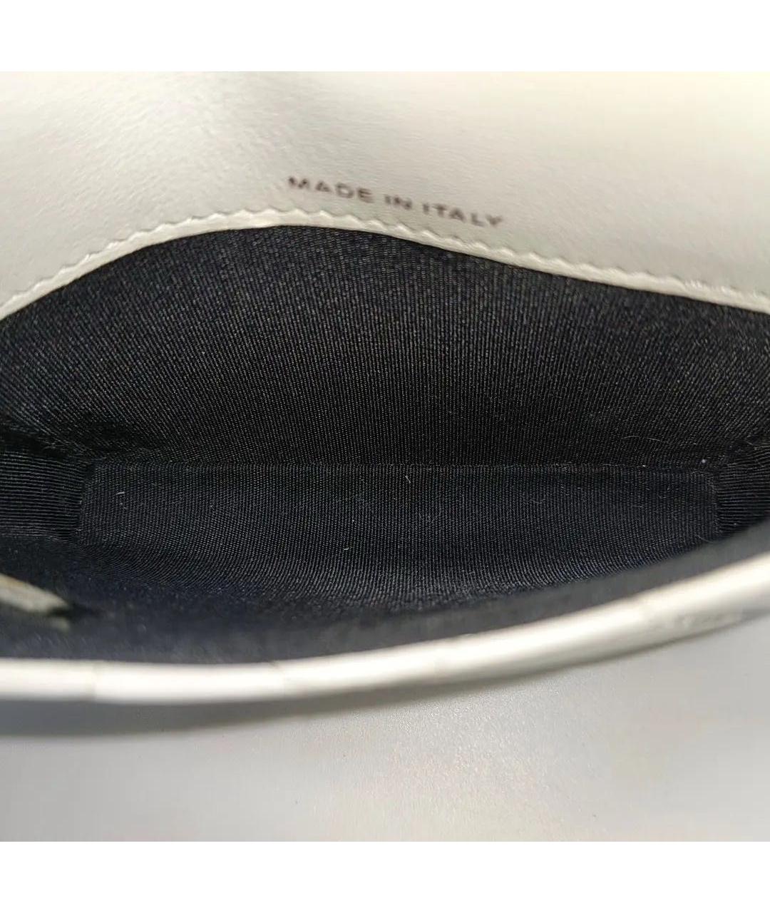 CHANEL Белая кожаная сумка через плечо, фото 6