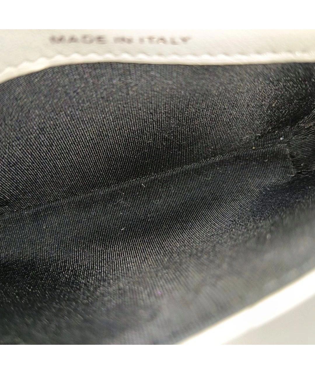 CHANEL Белая кожаная сумка через плечо, фото 8