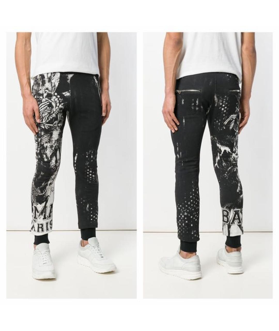 BALMAIN Черный хлопковый спортивный костюм, фото 6