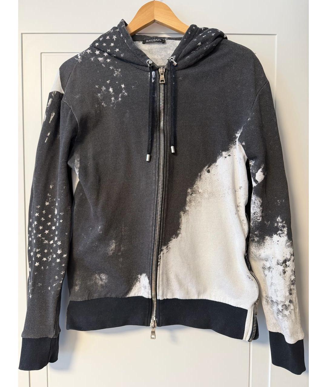 BALMAIN Черный хлопковый спортивный костюм, фото 4