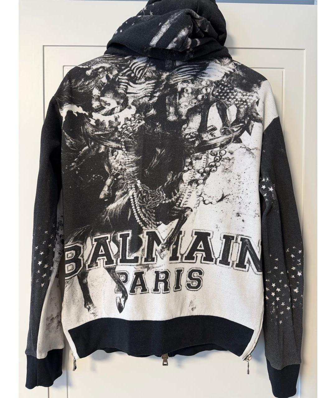 BALMAIN Черный хлопковый спортивный костюм, фото 3