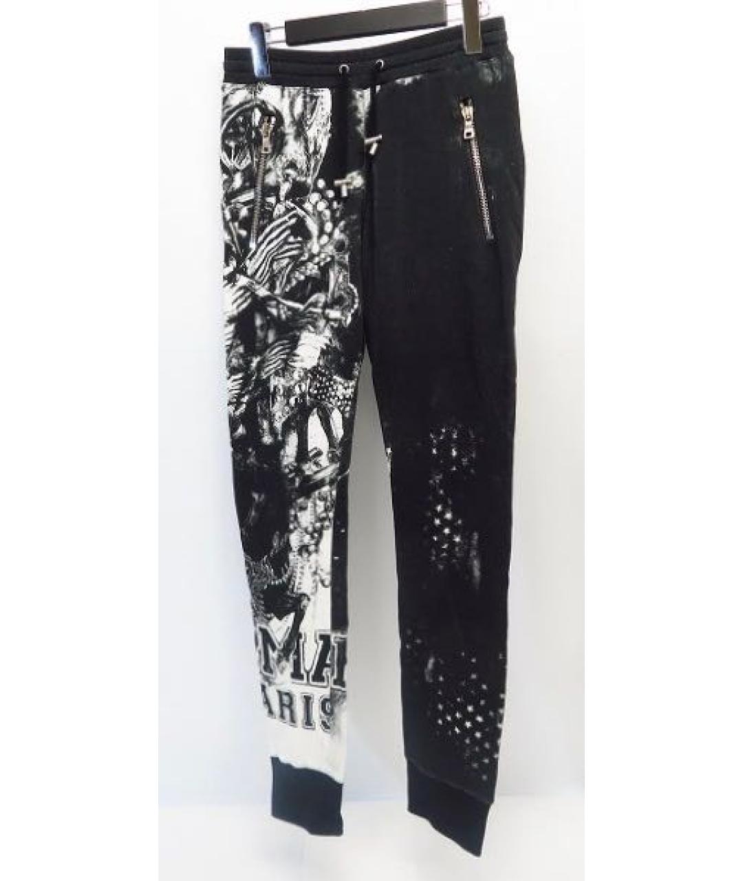 BALMAIN Черный хлопковый спортивный костюм, фото 2