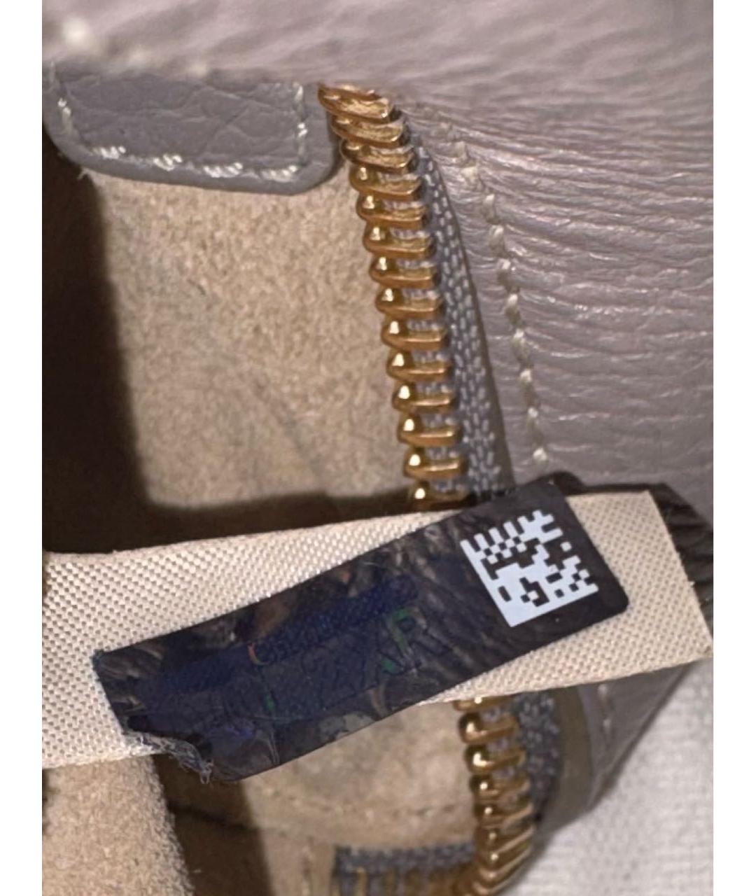 CHLOE Серая кожаная сумка через плечо, фото 5