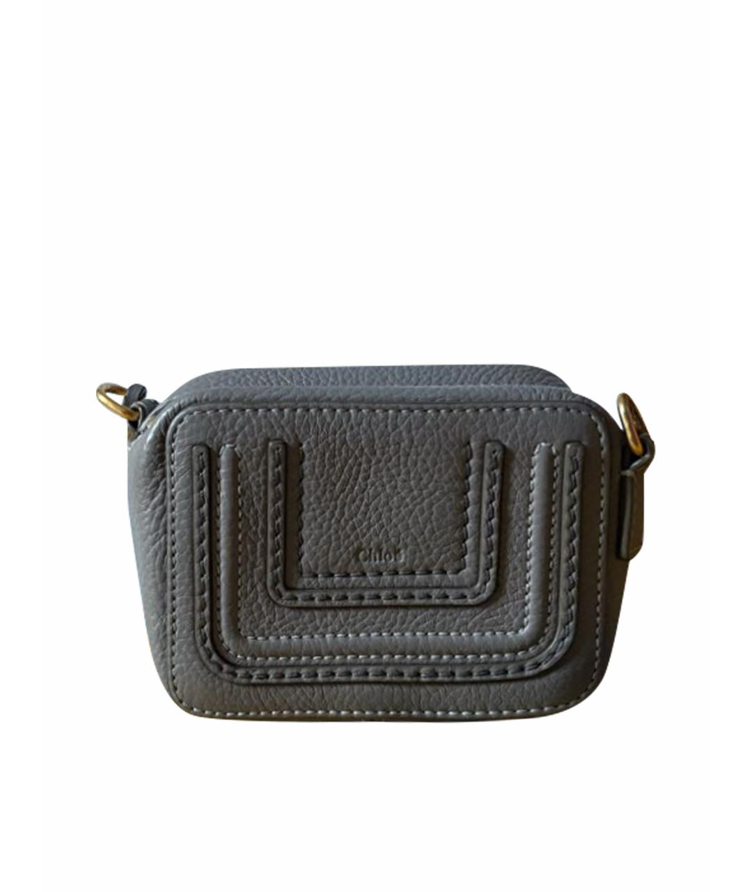 CHLOE Серая кожаная сумка через плечо, фото 1