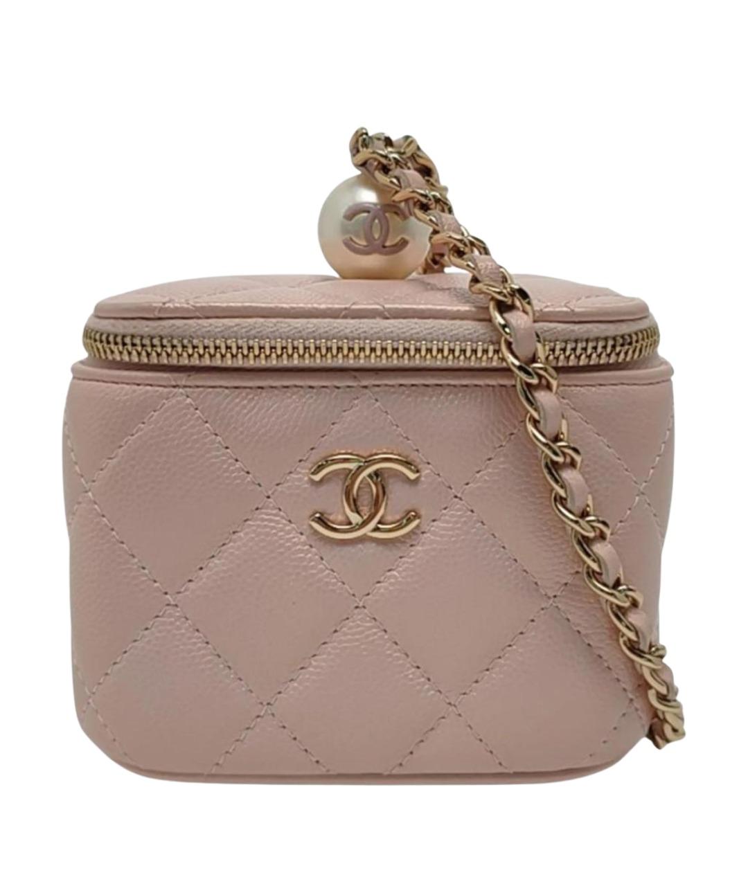 CHANEL Розовая кожаная сумка через плечо, фото 1