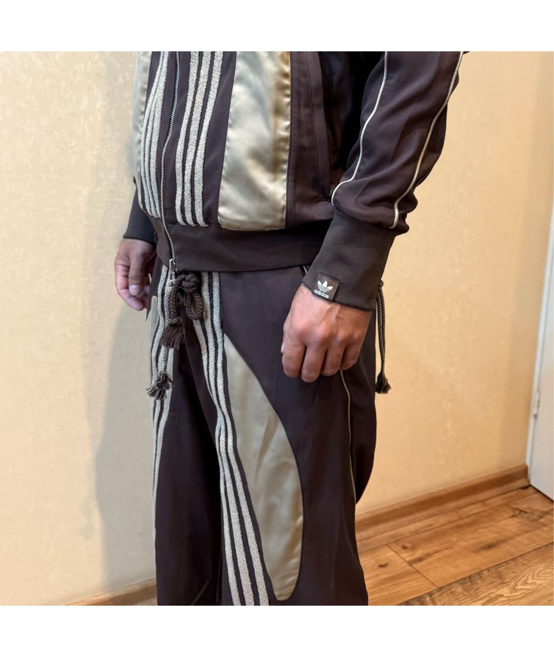 ADIDAS Коричневый полиэстеровый спортивный костюм, фото 3