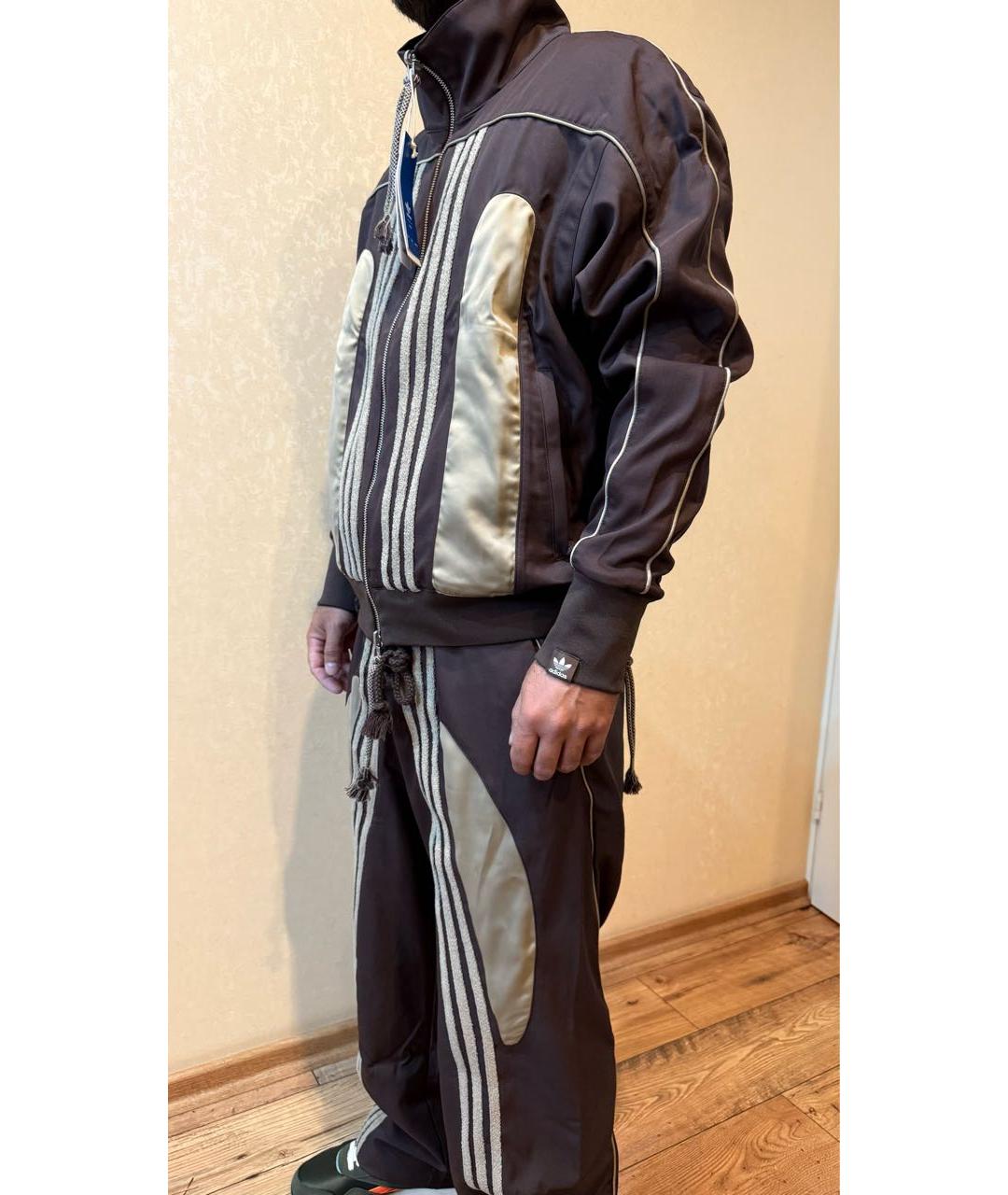 ADIDAS Коричневый полиэстеровый спортивный костюм, фото 5