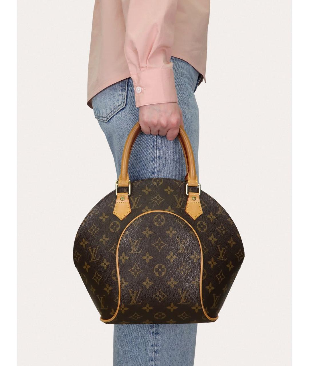 LOUIS VUITTON Коричневая сумка с короткими ручками, фото 8