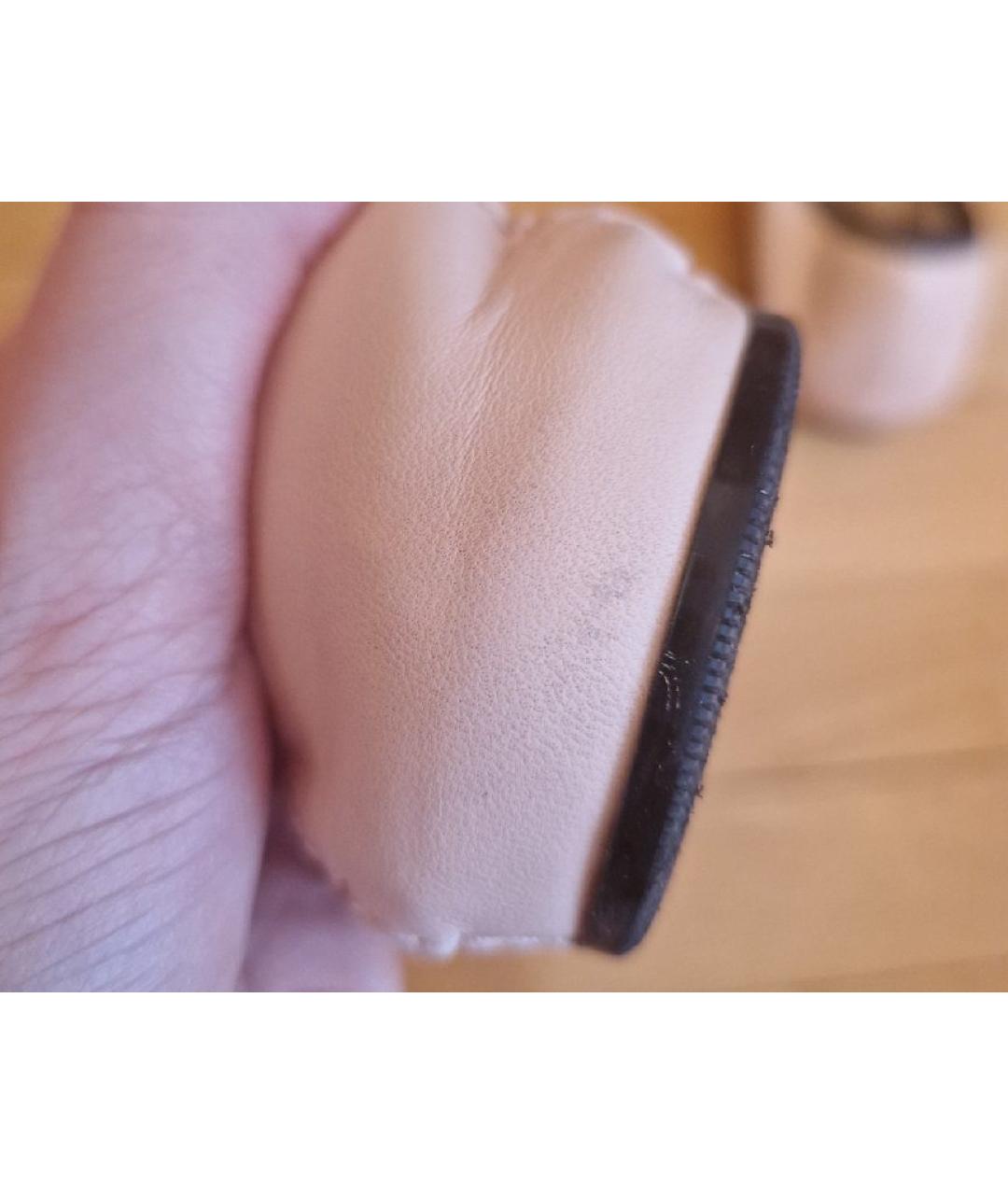 FERRAGAMO Розовые кожаные балетки, фото 7