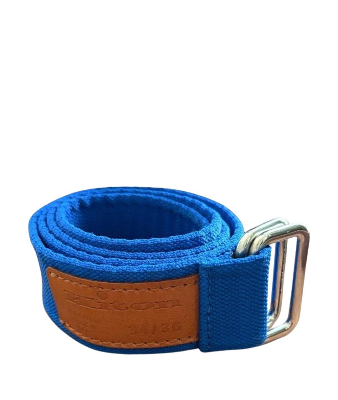 KITON Синий ремень, фото 1