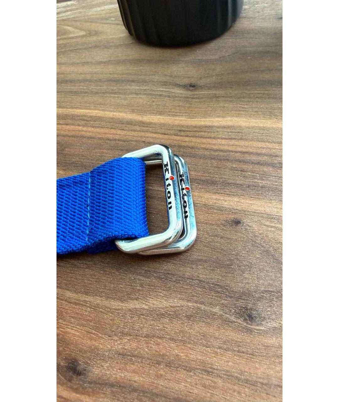KITON Синий ремень, фото 3