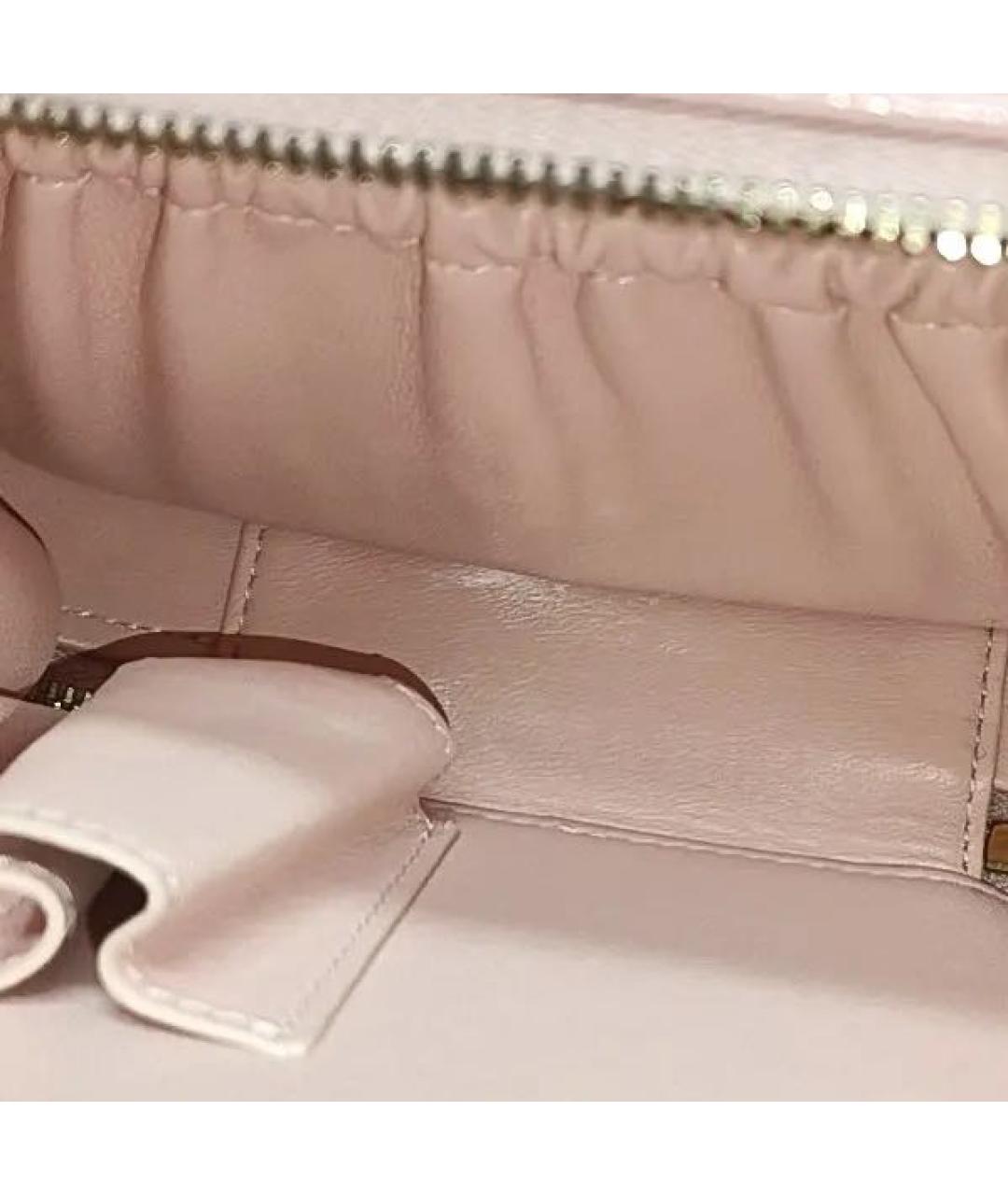 CHANEL Розовая кожаная сумка через плечо, фото 4