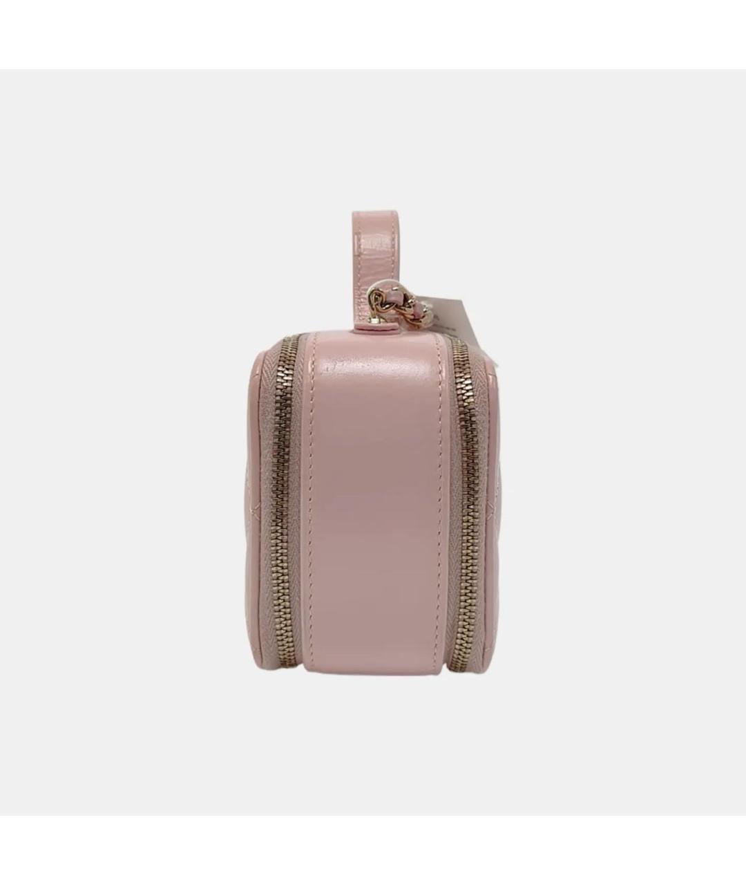 CHANEL Розовая кожаная сумка через плечо, фото 2