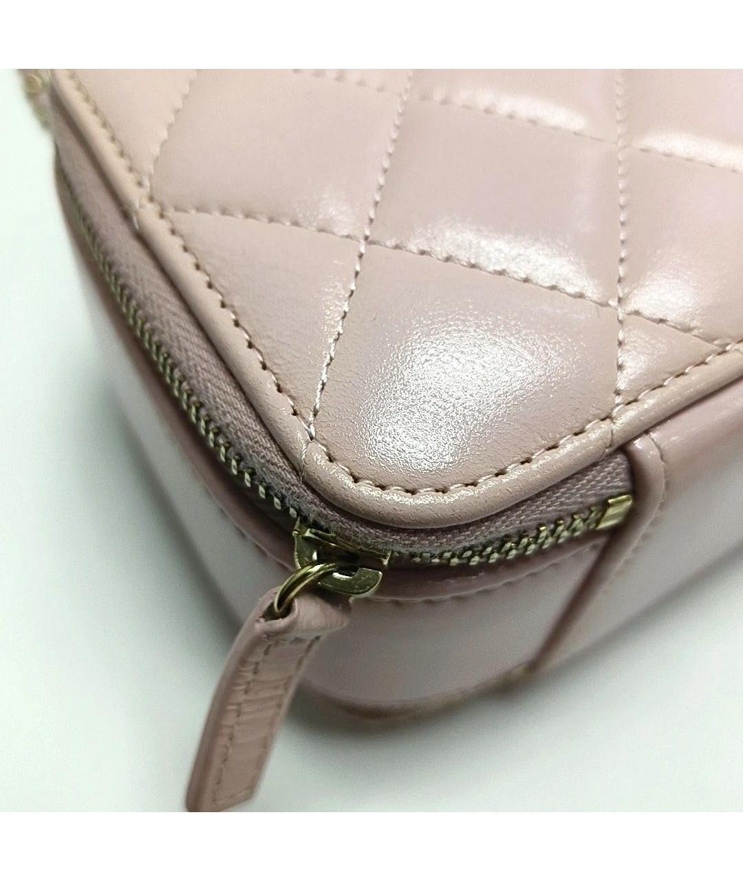 CHANEL Розовая кожаная сумка через плечо, фото 8