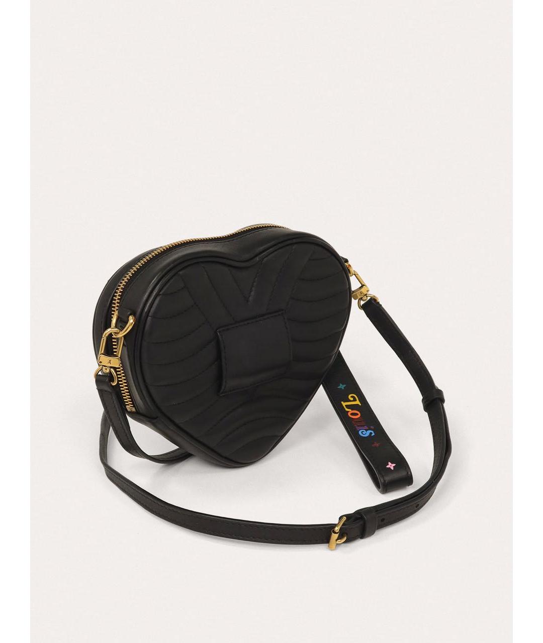 LOUIS VUITTON Черная кожаная сумка через плечо, фото 5