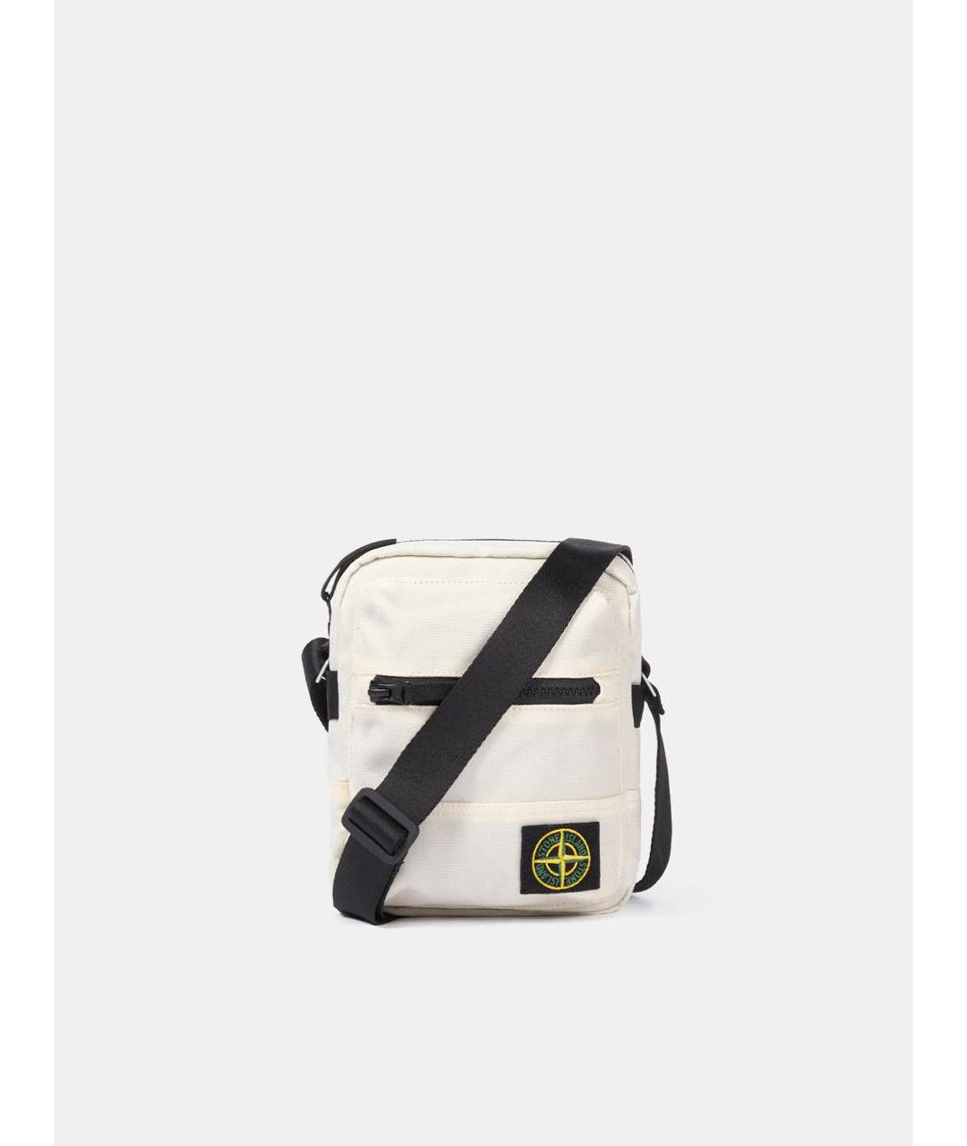 STONE ISLAND Бежевая синтетическая сумка на плечо, фото 6