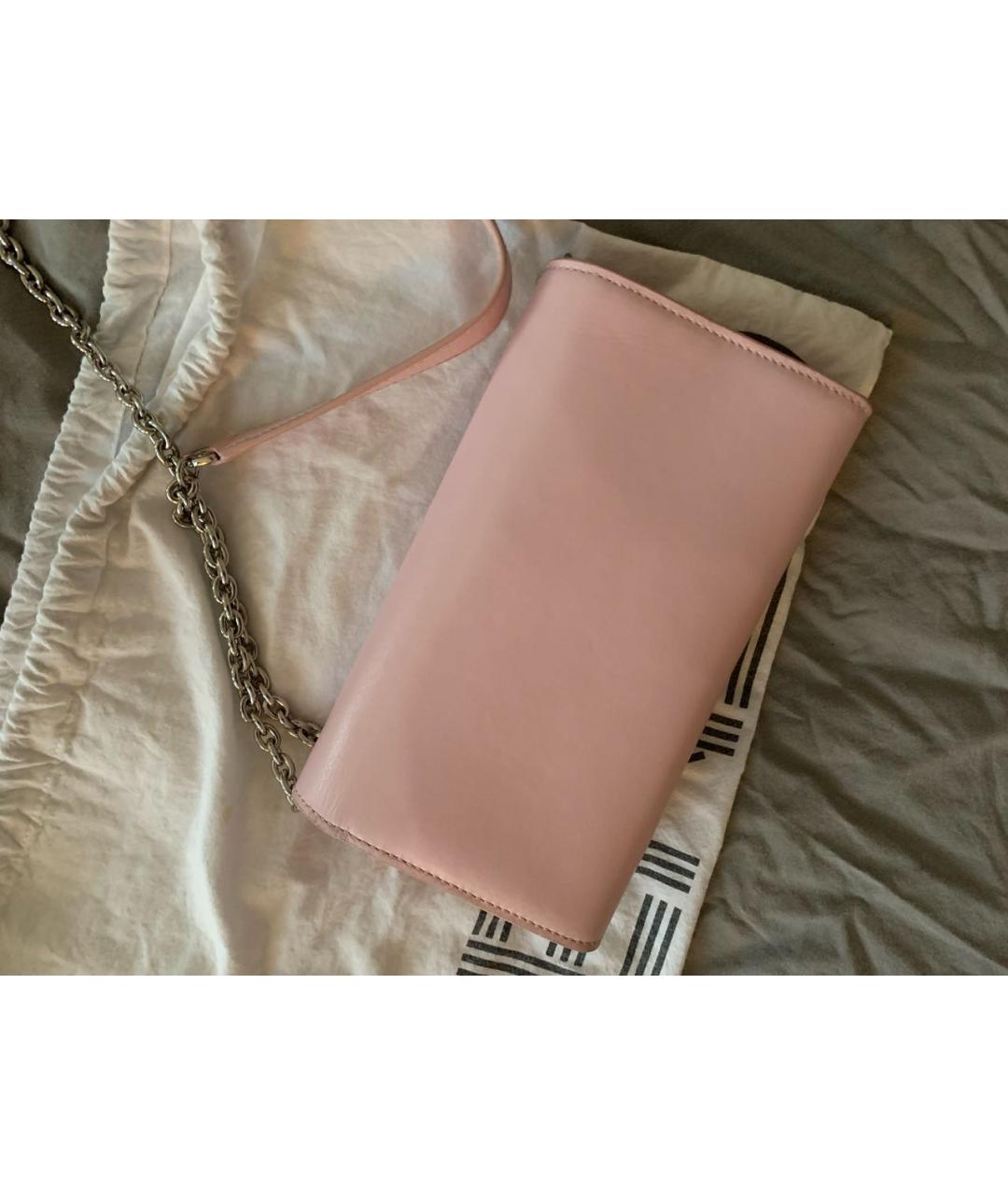 KENZO Розовая кожаная сумка через плечо, фото 5