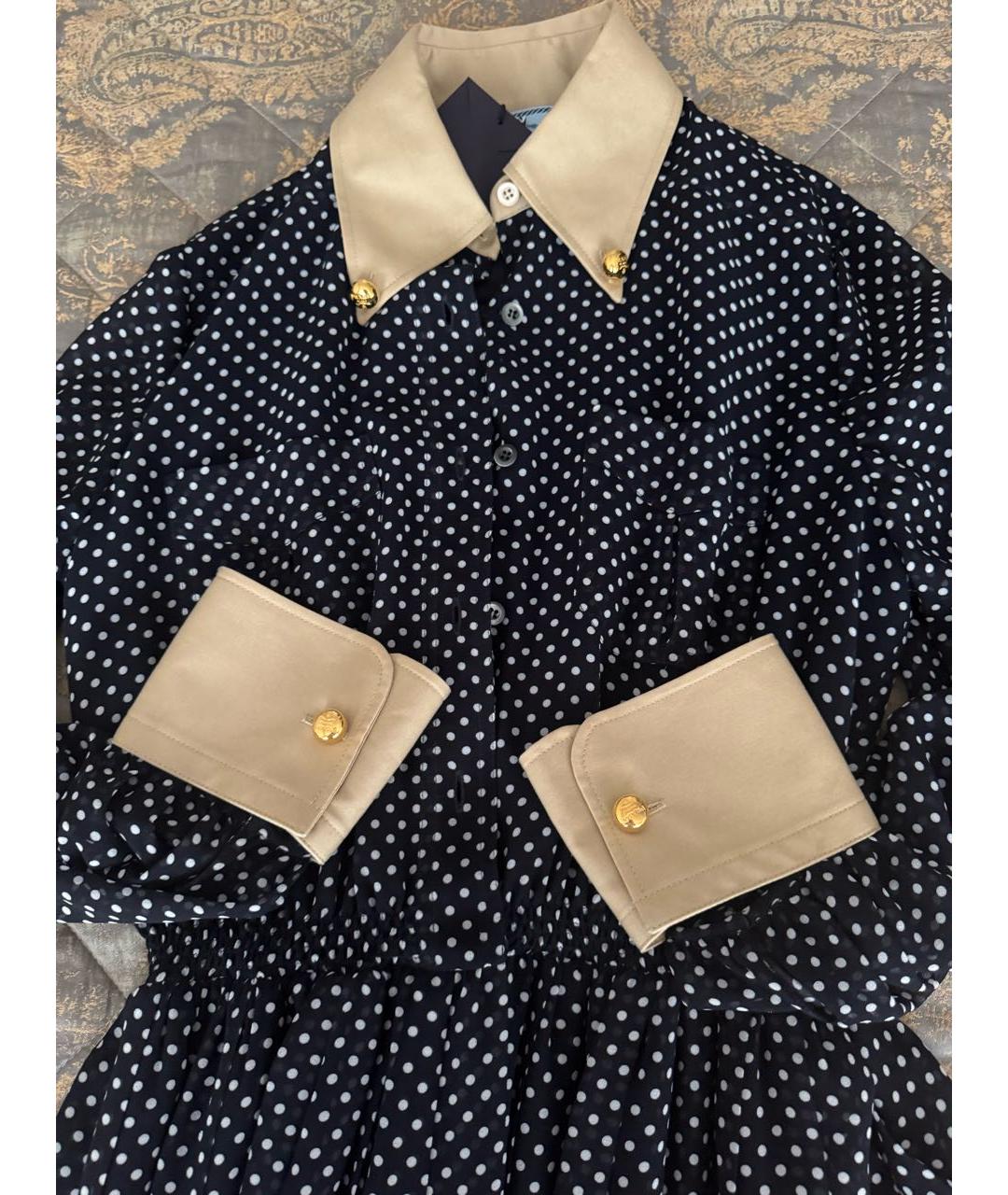 PRADA Мульти полиэстеровое вечернее платье, фото 3