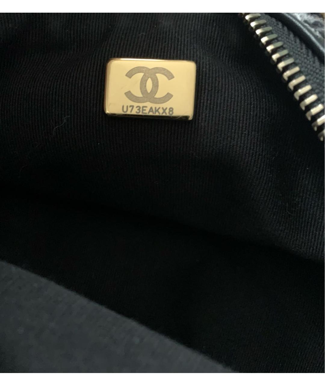 CHANEL Серая твидовая сумка через плечо, фото 6