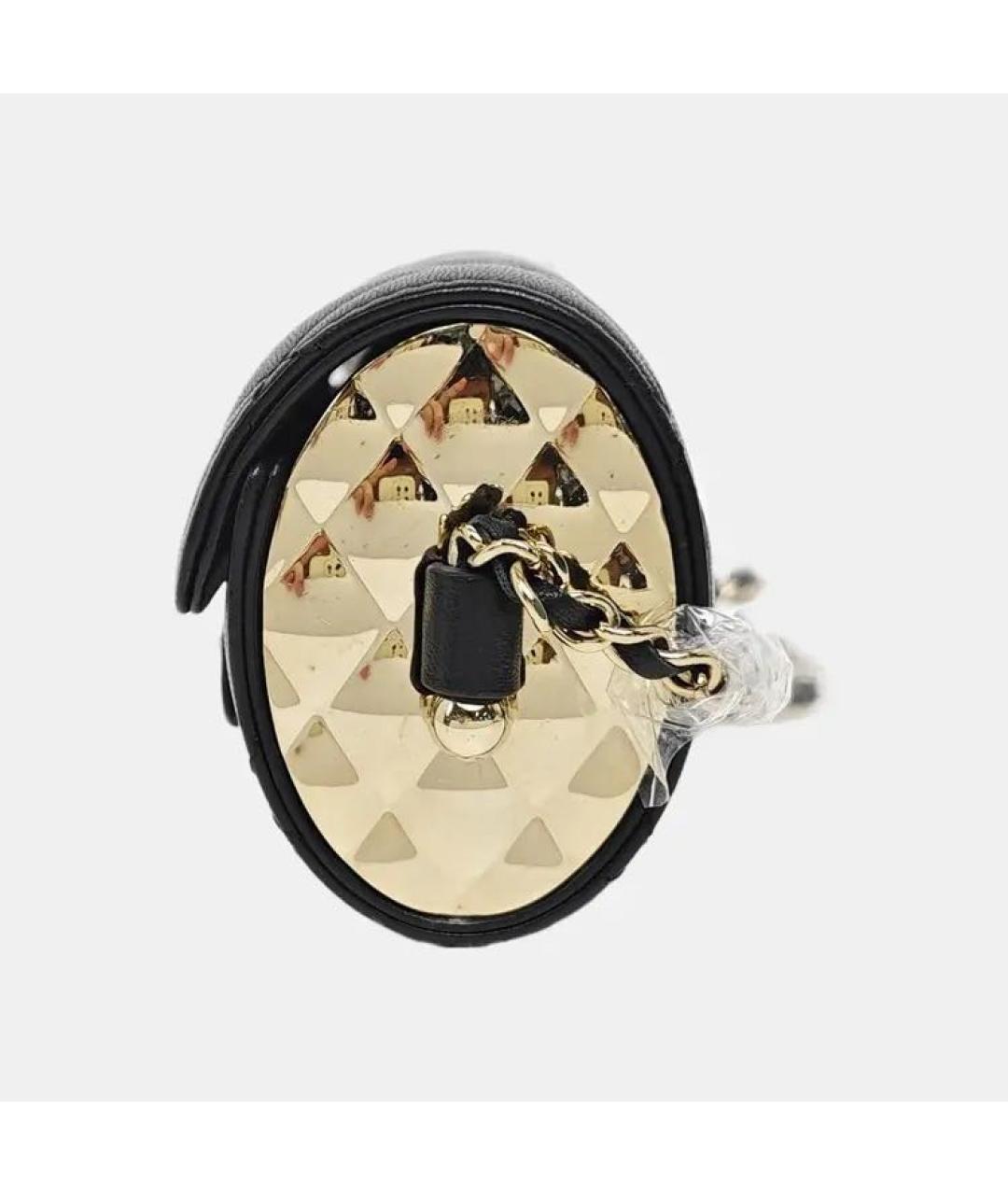 CHANEL Черная кожаная сумка через плечо, фото 2