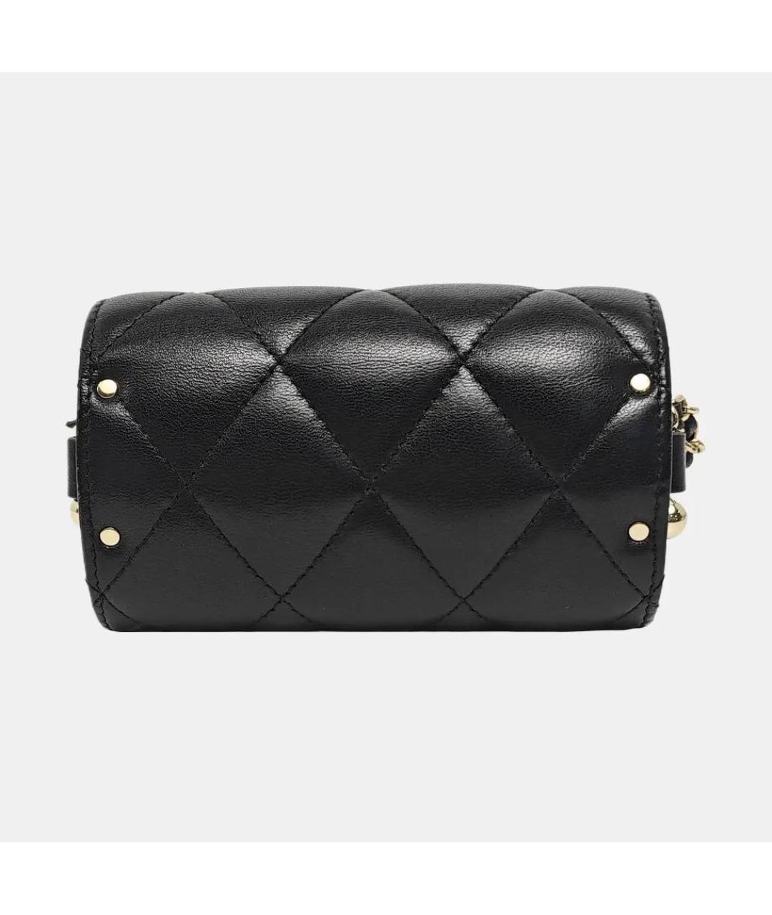 CHANEL Черная кожаная сумка через плечо, фото 4