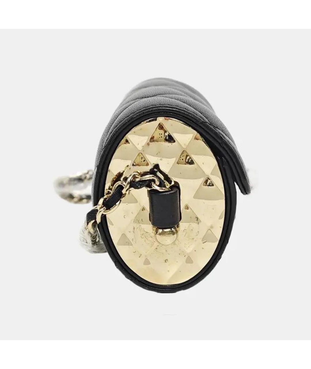 CHANEL Черная кожаная сумка через плечо, фото 3