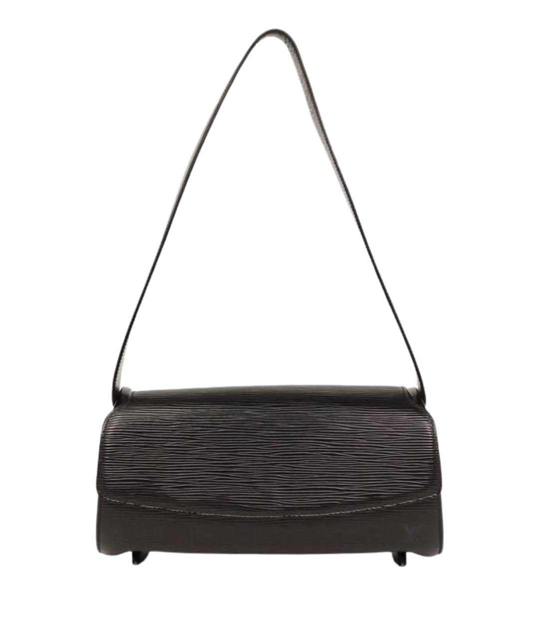 LOUIS VUITTON Черная кожаная сумка через плечо, фото 1