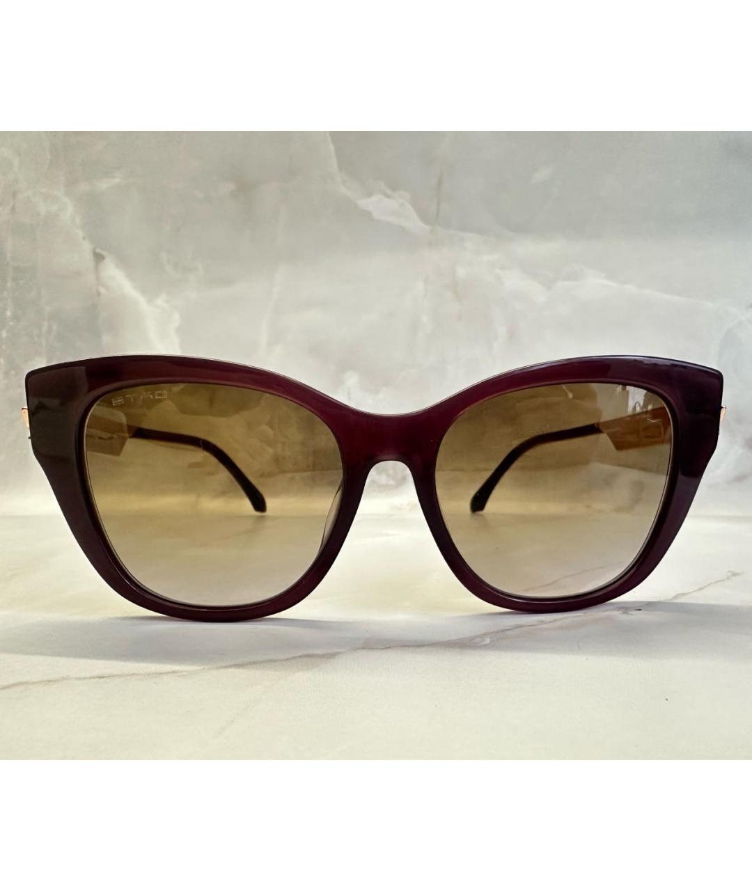 ETRO Фиолетовые пластиковые солнцезащитные очки, фото 7
