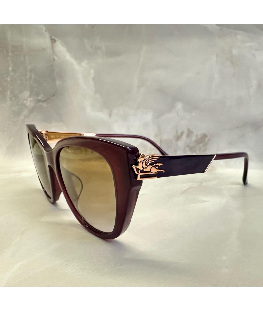 ETRO Фиолетовые пластиковые солнцезащитные очки, фото 3