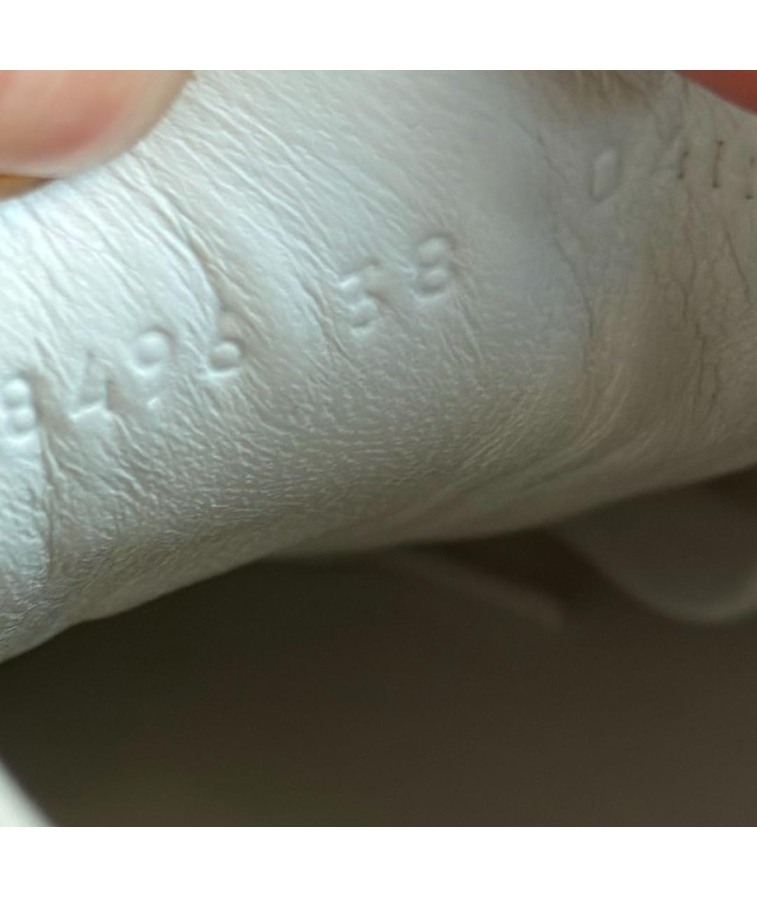 GUCCI Белые кожаные кеды, фото 5